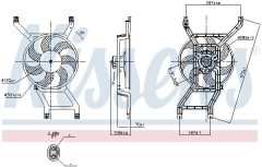 NISSENS 850280 — Вентилятор радиатора