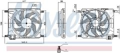 NISSENS 850284 — Вентилятор радиатора