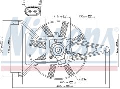 NISSENS 85041 — Вентилятор радиатора