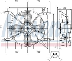 NISSENS 85046 — Ventilator radiator motor