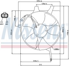 NISSENS 85047 — Ventilator radiator motor
