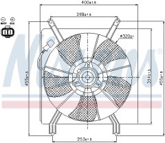 NISSENS 85048 — Ventilator radiator motor