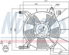 NISSENS 85063 — Ventilator radiator motor