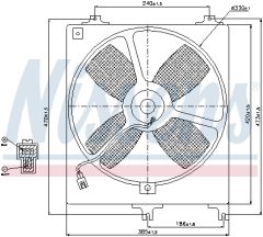 NISSENS 85069 — Вентилятор радиатора