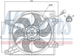 NISSENS 85085 — Ventilator radiator motor