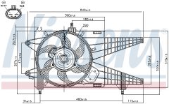 NISSENS 85137 — Ventilator radiator motor