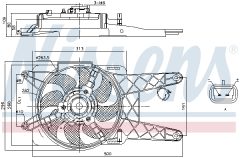 NISSENS 85138 — Вентилятор радиатора