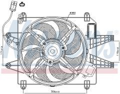 NISSENS 85167 — Вентилятор радиатора