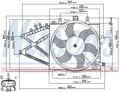NISSENS 85190 — Вентилятор радиатора