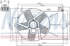 NISSENS 85193 — Ventilator radiator motor