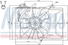 NISSENS 85226 — Вентилятор радиатора