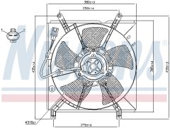 NISSENS 85238 — Вентилятор радиатора