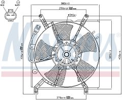 NISSENS 85241 — Вентилятор радиатора