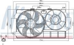 NISSENS 85262 — Вентилятор радиатора