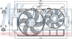 NISSENS 85263 — Вентилятор радиатора