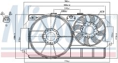 NISSENS 85264 — Вентилятор радиатора