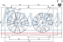 NISSENS 85269 — Вентилятор радиатора