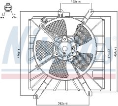 NISSENS 85272 — Ventilator radiator motor