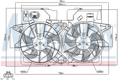 NISSENS 85278 — Вентилятор радиатора