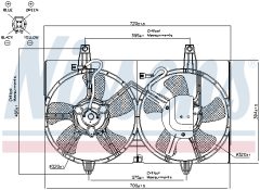 NISSENS 85280 — Ventilator radiator motor