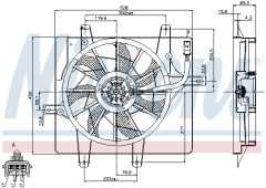 NISSENS 85289 — Вентилятор радиатора
