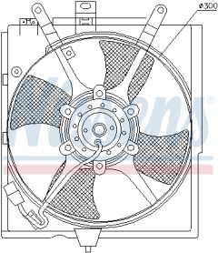 NISSENS 85298 — Вентилятор радиатора