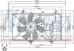 NISSENS 85327 — Вентилятор радиатора