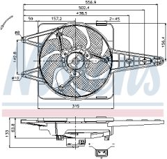 NISSENS 85341 — Вентилятор радиатора