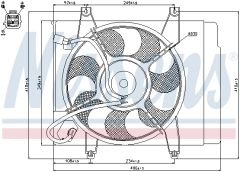 NISSENS 85345 — Вентилятор радиатора