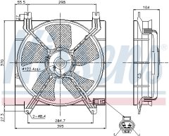 NISSENS 85353 — Ventilator radiator motor