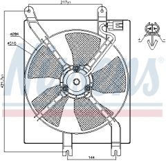 NISSENS 85356 — Ventilator radiator motor