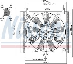 NISSENS 85385 — Ventilator radiator motor