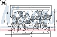 NISSENS 85393 — Вентилятор радиатора