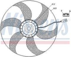 NISSENS 85403 — Ventilator radiator motor