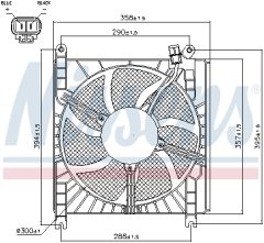 NISSENS 85415 — Вентилятор радиатора