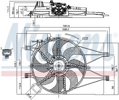 NISSENS 85434 — Вентилятор радиатора