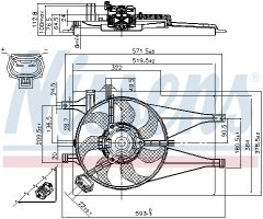 NISSENS 85435 — Вентилятор радиатора
