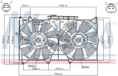 NISSENS 85487 — Вентилятор радиатора