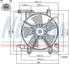 NISSENS 85493 — Ventilator radiator motor