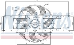 NISSENS 85499 — Вентилятор радиатора