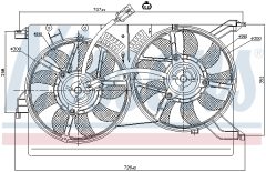 NISSENS 85523 — Вентилятор радиатора
