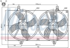 NISSENS 85526 — Ventilator radiator motor