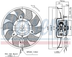 NISSENS 85548 — Ventilator radiator motor