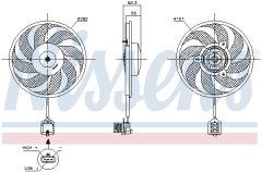 NISSENS 85596 — Вентилятор радиатора