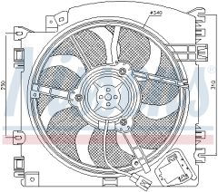 NISSENS 85598 — Вентилятор радиатора