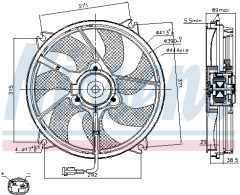 NISSENS 85606 — Вентилятор радиатора