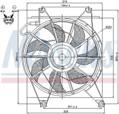 NISSENS 85620 — Ventilator radiator motor