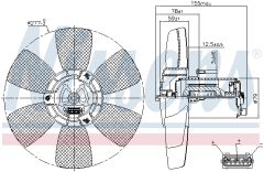 NISSENS 85679 — Ventilator radiator motor