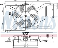 NISSENS 85714 — Вентилятор радиатора