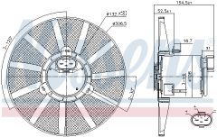 NISSENS 85720 — Ventilator radiator motor